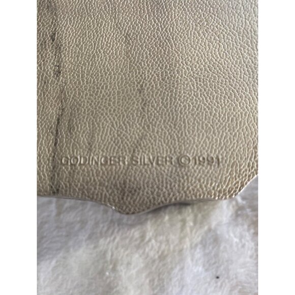 1991 Godinger Silver Plated Red Velvet lined Jewelry /Trinket box & lid VTG Jar - Picture 5 of 8